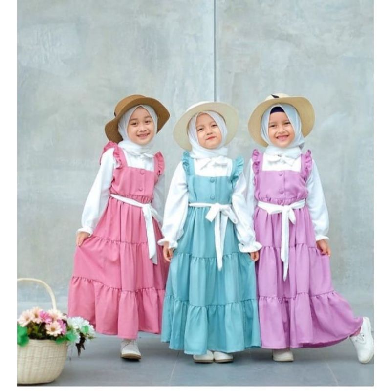 Gamis Livi Anak Perempuan/ Dress Livi Anak Tanggung Usia 8-10 Tahun// Gamis Terlaris Gamis Anak Viral