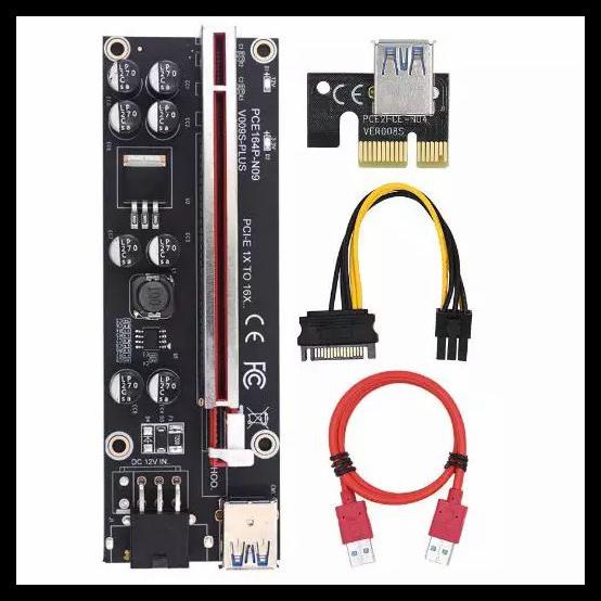 PCIe Riser Untuk Mining GPU Cryptocurrency 8 Kapasitor