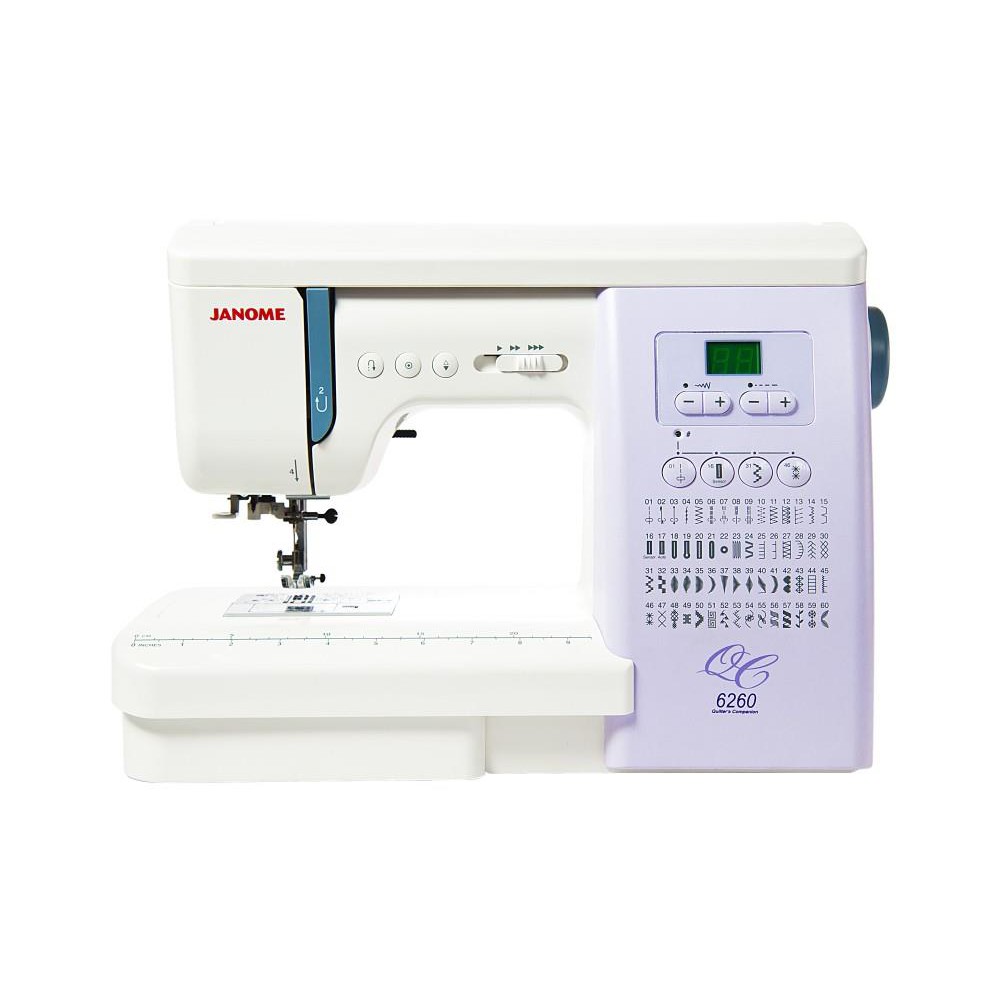 Janome 6260QC Mesin Jahit Digital - Putih Ungu