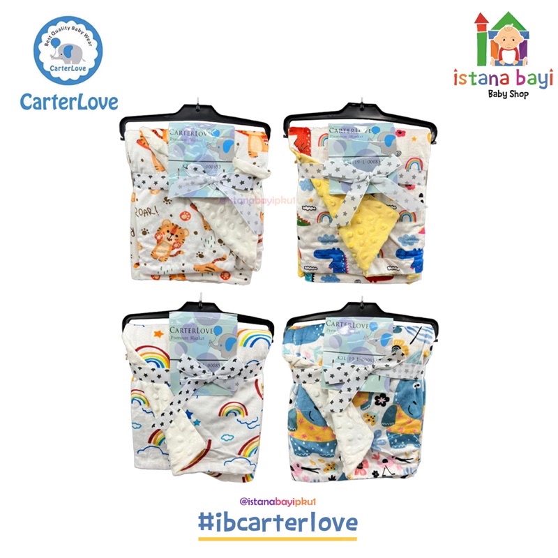 Carterlove Selimut double flecee Cotton Face - Selimut bayi premium