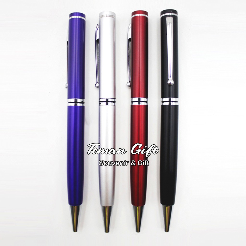 

Pen Metal Pulpen Stainless Custom Laser Grafir Logo Nama Besi Souvenir Promosi Ballpoint Putar PM05