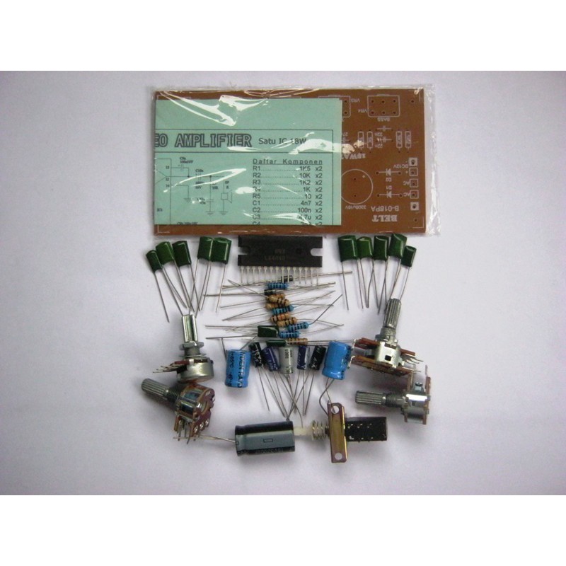 DIY 18 Watt Hi Fi Stereo Amplifier B-018PA