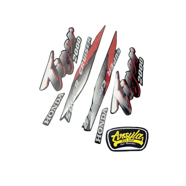 sticker stiker striping honda tiger lawas tiger lama tilas tilam body hitam