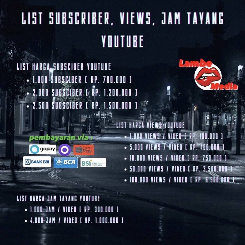 SUBSCRIBER YOUTUBE 100% Terpercaya