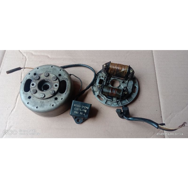 magnet magnit plus caren spul pengapian plus CDI suzuki RC 100 Cristal tornado sprinter original cop