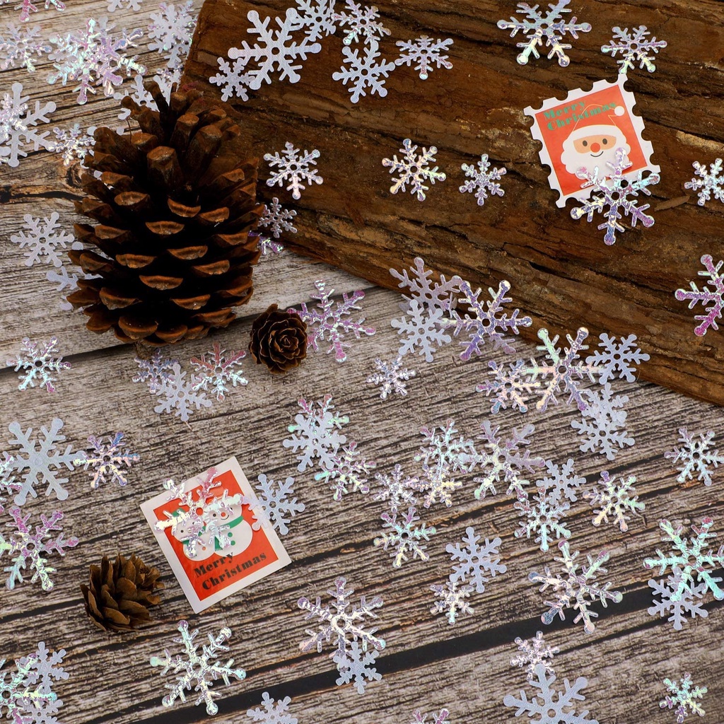 300pcspack Confetti Desain Snowflake Untuk Dekorasi Natal