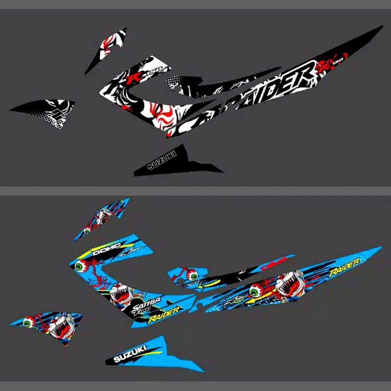 (COD) Striping Satria Fu / F 150 New Facelift 2013 2014 2015 Variasi Stiker Sticker Scotlite Skotlet