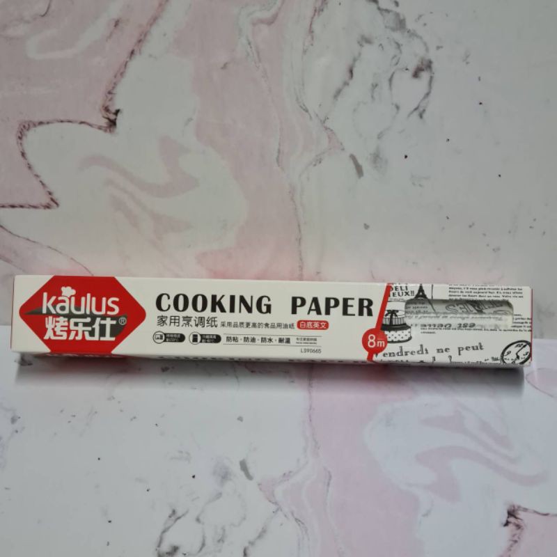 Kaulus Cooking paper / wax paper / sandwich burger packing / kertas bungkus kue roti