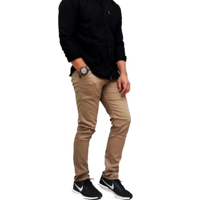 CELANA CHINO PANJANG NTF BASIC MAN / CELANA CHINO PANJANG / APJ89 - COKLAT, 27