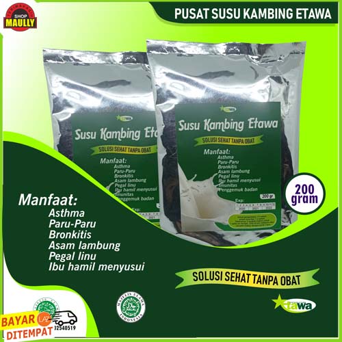 

Susu Kambing Etawa 200 gram Mengobati Ashtma Asam Lambung Pegal Lunu Baik Untuk Ibu Hamil Anak Anak datas 2 Tahun Bisa COD