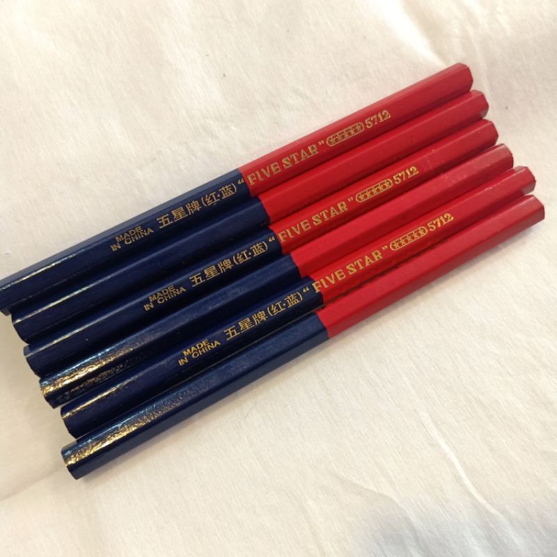

Pecil Kabur Pencil Bahan Pencil 2 Warna Biru dan Merah Five Star - Zalia Payet