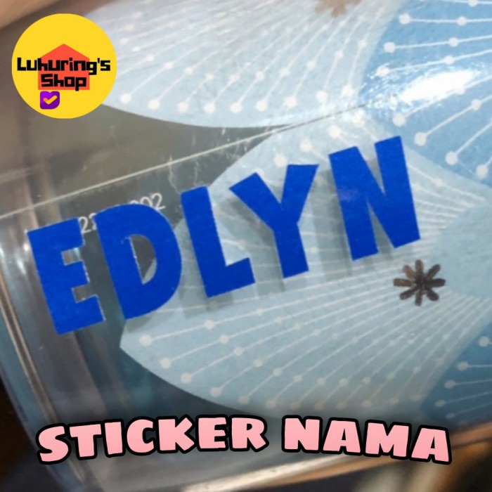 

Sticker Nama Waterproof | Sticker Cutting | Label Nama Anak
