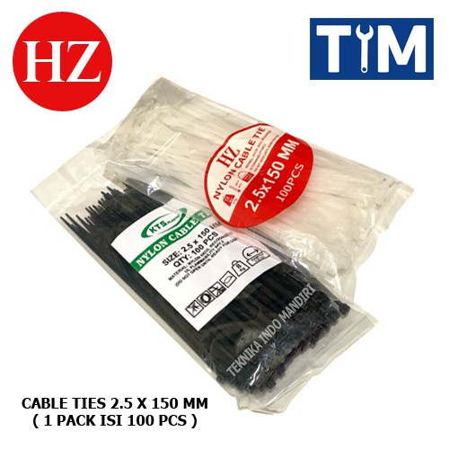 Cable Ties 2.5 x 150 MM / Kabel Ties 2.5 MM x 15 CM
