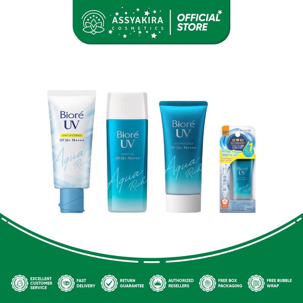 Biore UV Aqua Rich Watery Essence SPF 50+/PA+++ | Biore UV Face Sunscreen Aqua Rich Light Up Essence