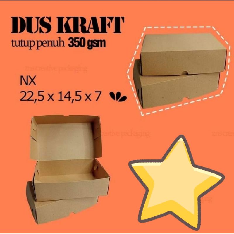 

dos Kraft Nx 350gsm coklat