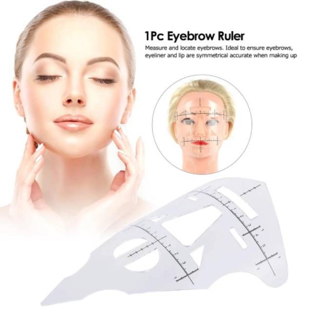 Penggaris wajah sulam alis eyebrow untuk balance sulam alis