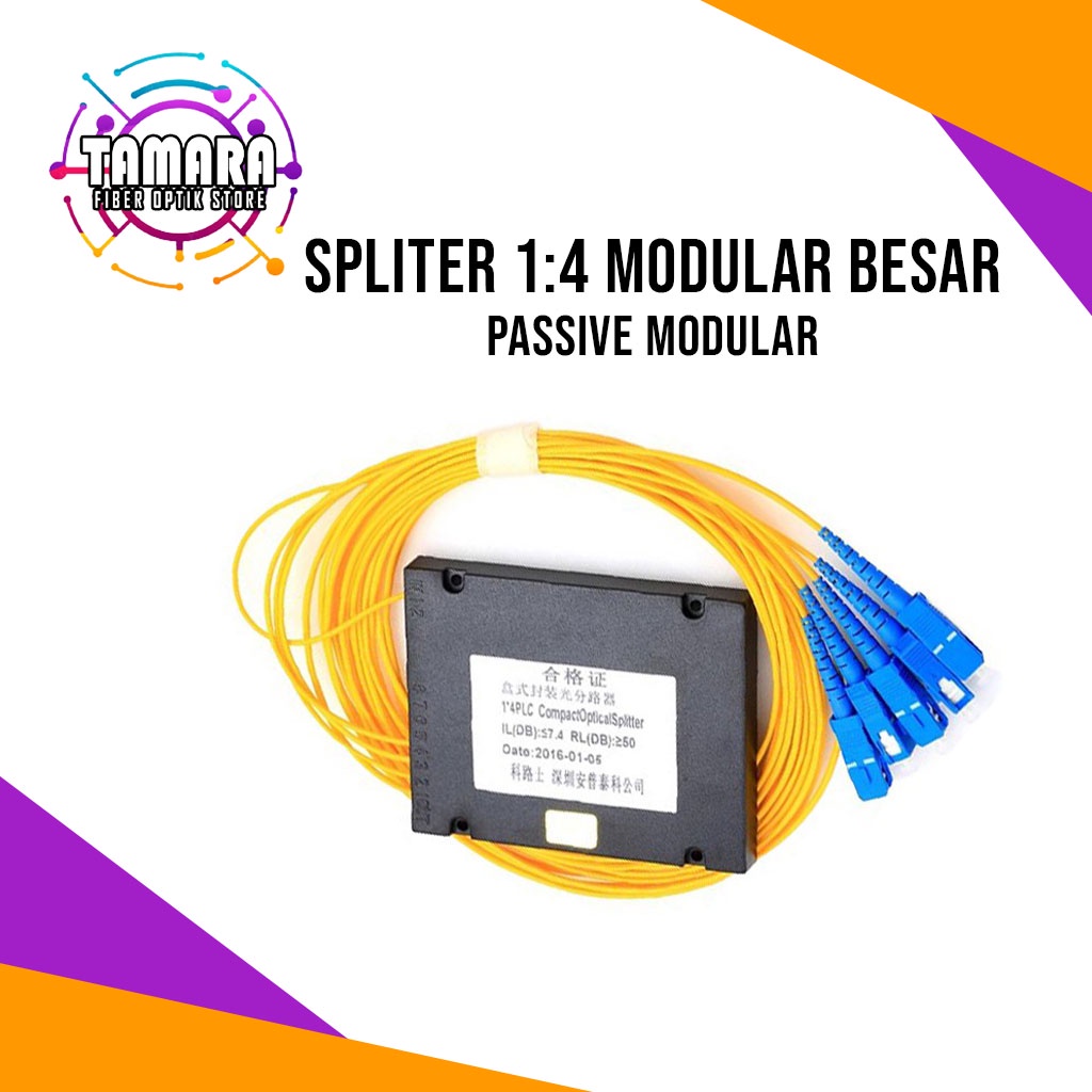 Passive splitter / pasif spliter 1:8 fiber optic mini MODULAR