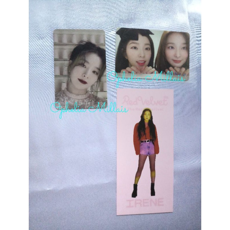 PHOTOCARD RED VELVET FINALE SEULGI RECEIPT SCRAPBOOK IRENE