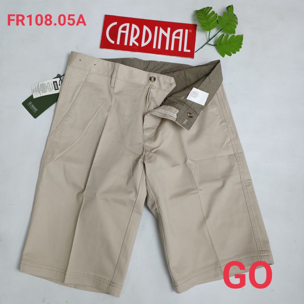 gof 30 CARDINAL FBBXX Celana Pendek Polos Stretch Kotak Motif Original Celana Santai Laki-Laki