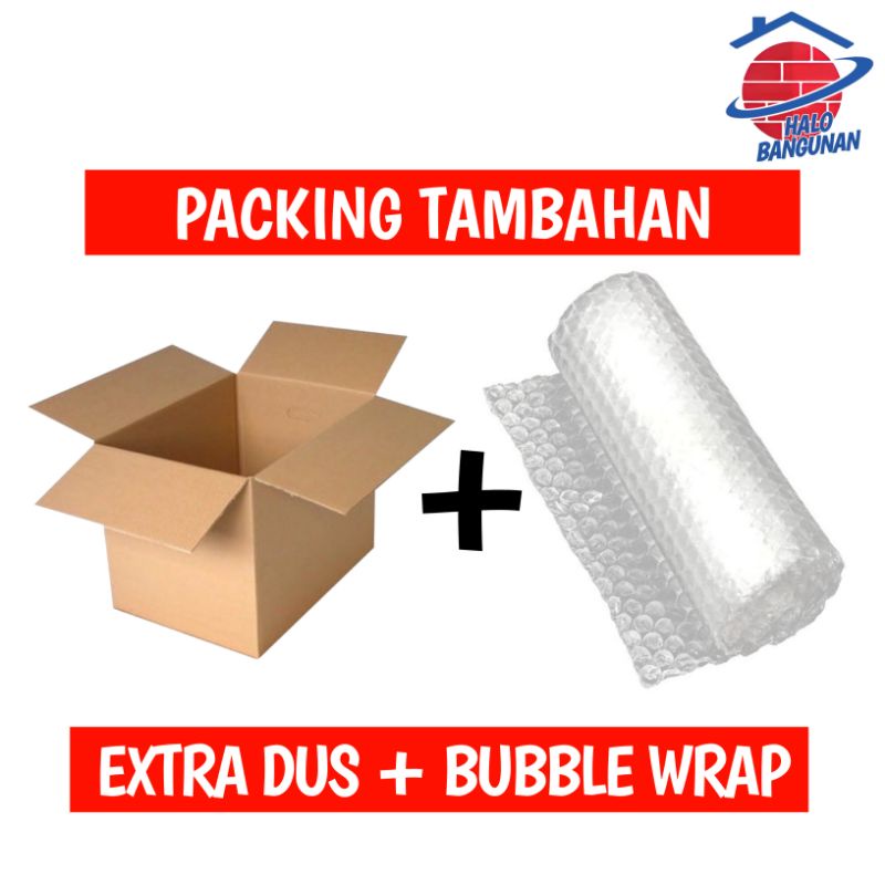 

Packing Tambahan Kardus + Bubble Wrap