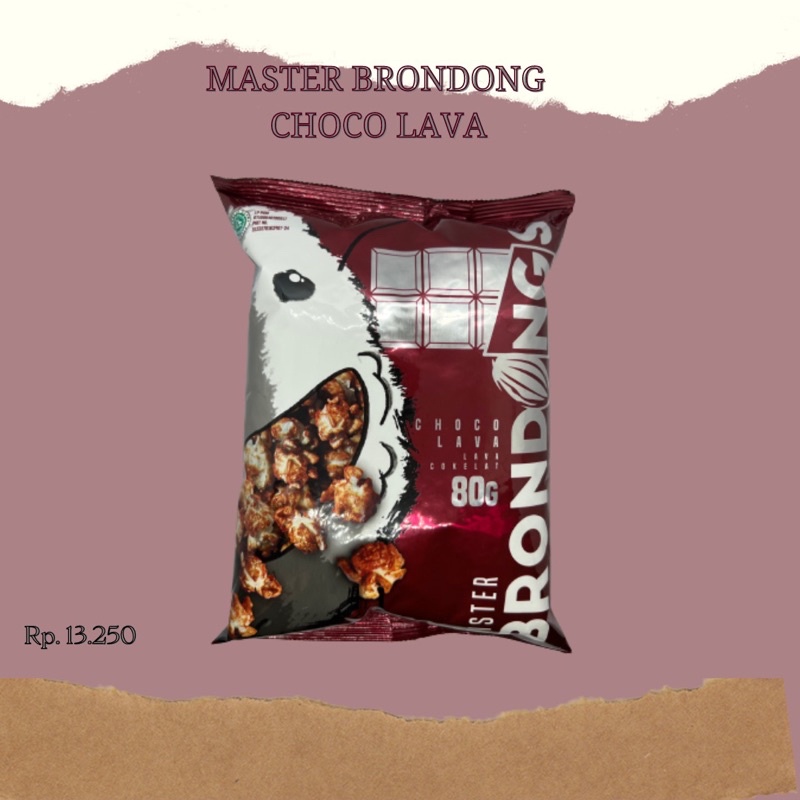 

Mister Brondong Popcorn Snack 80gr - Rasa Choco Lava