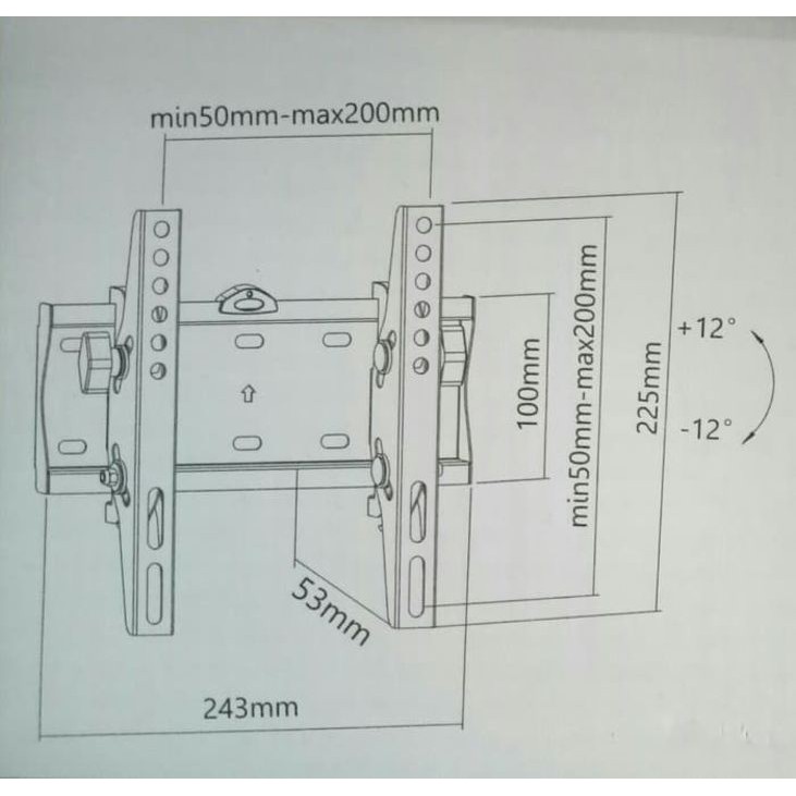 Looktech bracket TV 32&quot; - 37&quot; Built in Water pass Bisa Gojek