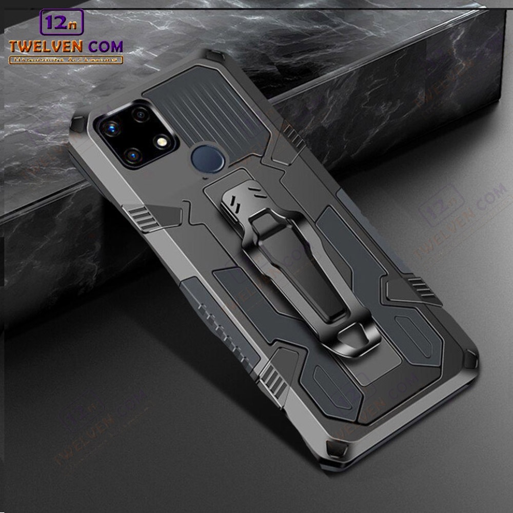 Case Shockproof Xiaomi Redmi 9c Armor Hardcase Stand Clip