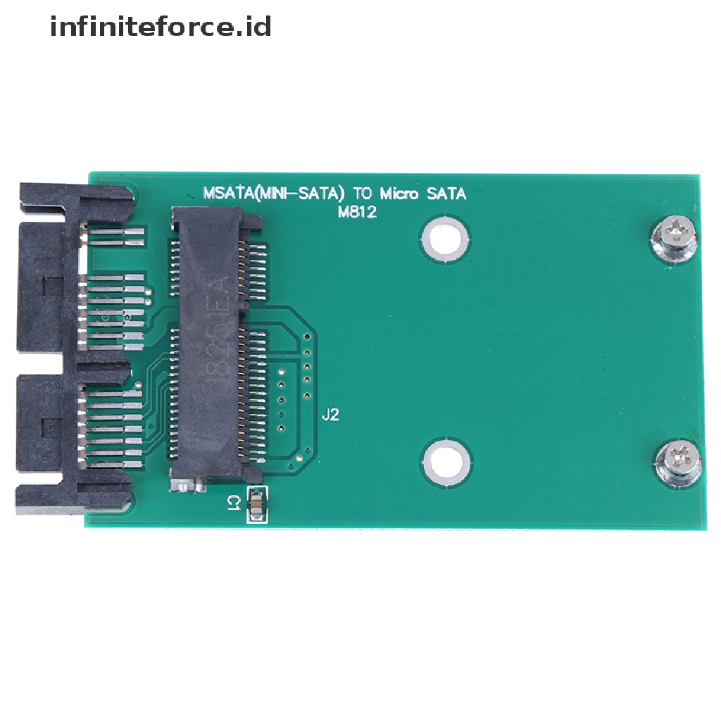 (infiniteforce.id) 1pc Kartu Adapter Konverter Mini PCIe PCI-e mSATA 3x5cm SSD Ke 1.8 &quot;Micro SATA