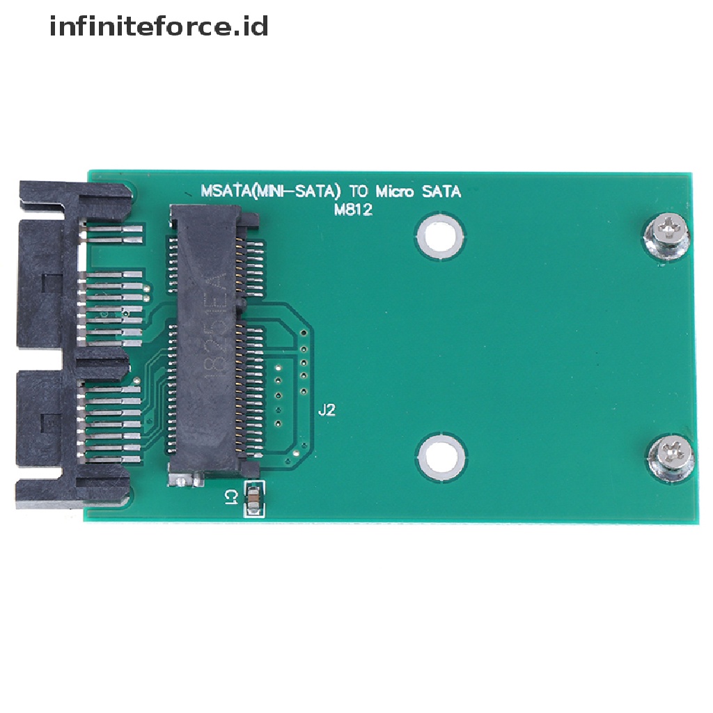 (infiniteforce.id) 1pc Kartu Adapter Konverter Mini PCIe PCI-e mSATA 3x5cm SSD Ke 1.8 &quot;Micro SATA