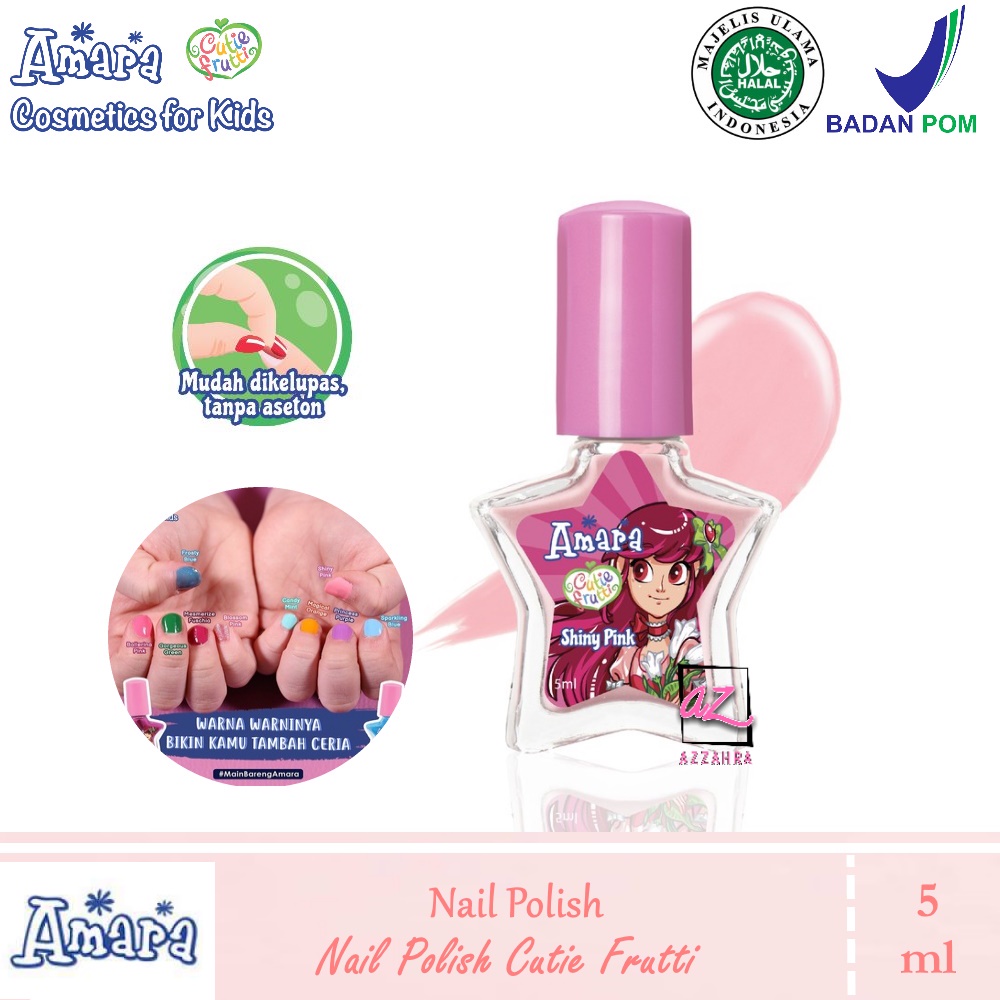 AMARA Nail Polish Cutie Frutti [Kutek Untuk Anak] - 5ml