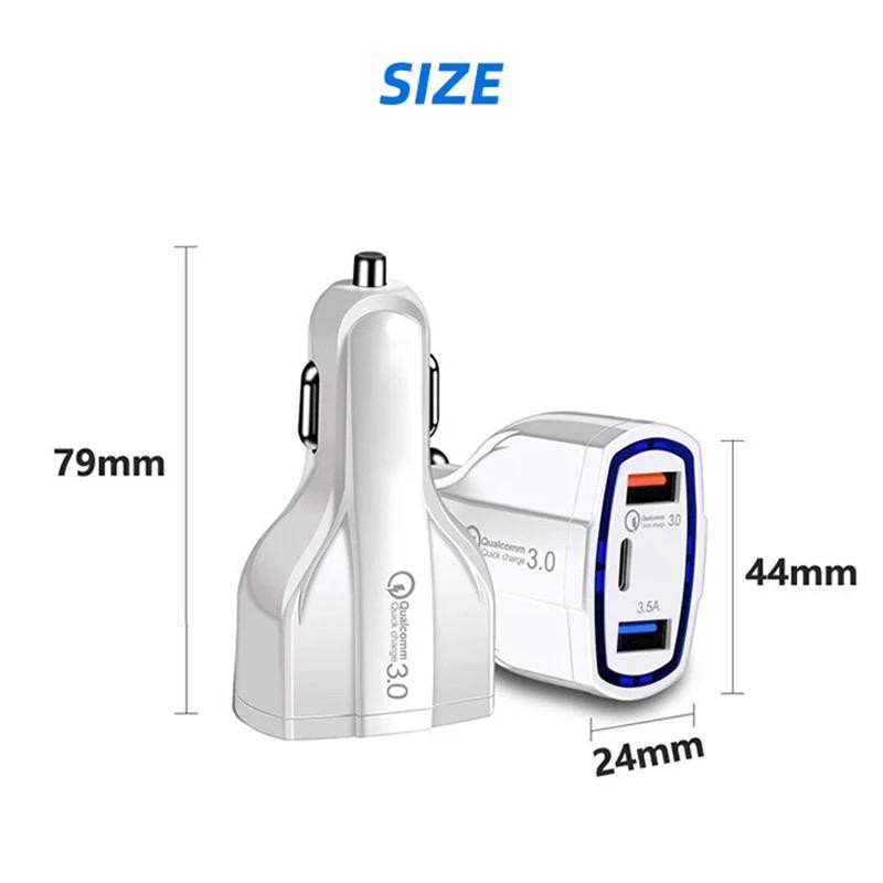 [RO ACC] NVN-SV3 CHARGER MOBIL PD FAST CHARGING CAR CHARGER QUALCOMM 3.0