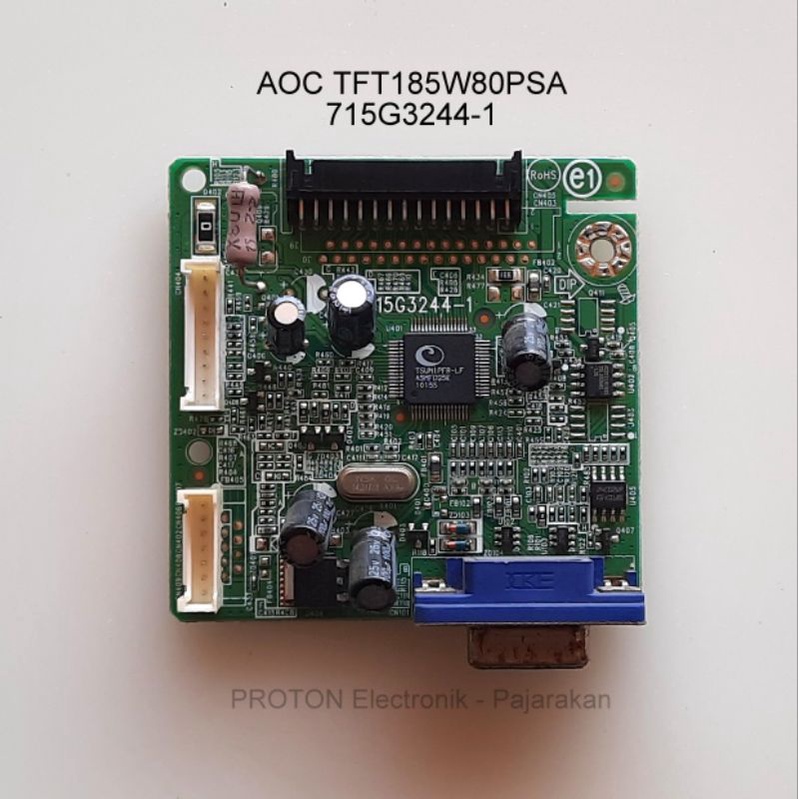 Mainboard LCD Monitor AOC F19S TFT185W80PSA 2036S TFT20W90PS LD900WN Mesin Matherboard VGA 715G3244-