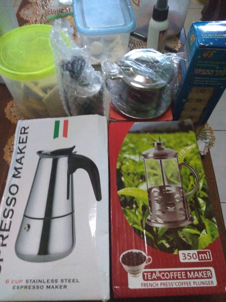 Alat Penggiling Kopi Hand Manual Grinder Coffee Stainless Stell