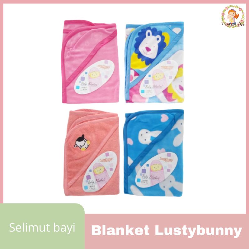 Blanket Lusty Bunny Motif Perlengkapan Selimut Bayi Baru Lahir New Born Baby By Mallpompaasi