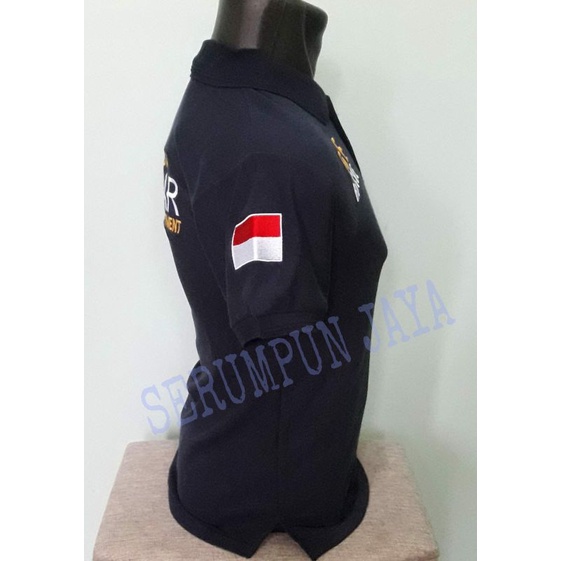 KAOS DAMKAR NAVY - KAOS KERAH DAMKAR NAVY FULL BORDIR