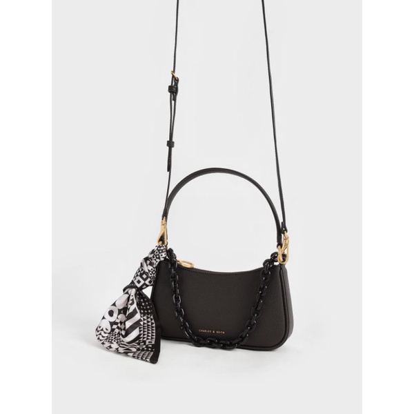 8.8 SALE | CK Alcott Scarf Chain-Link Shoulder Bag