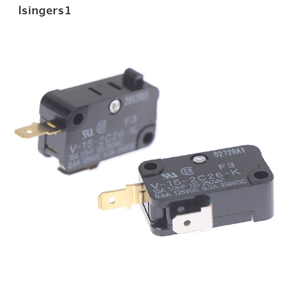 (lsingers1) 1pc Switch Micro Besar 2-Pin Tipe V-15-2C26-K (F3)