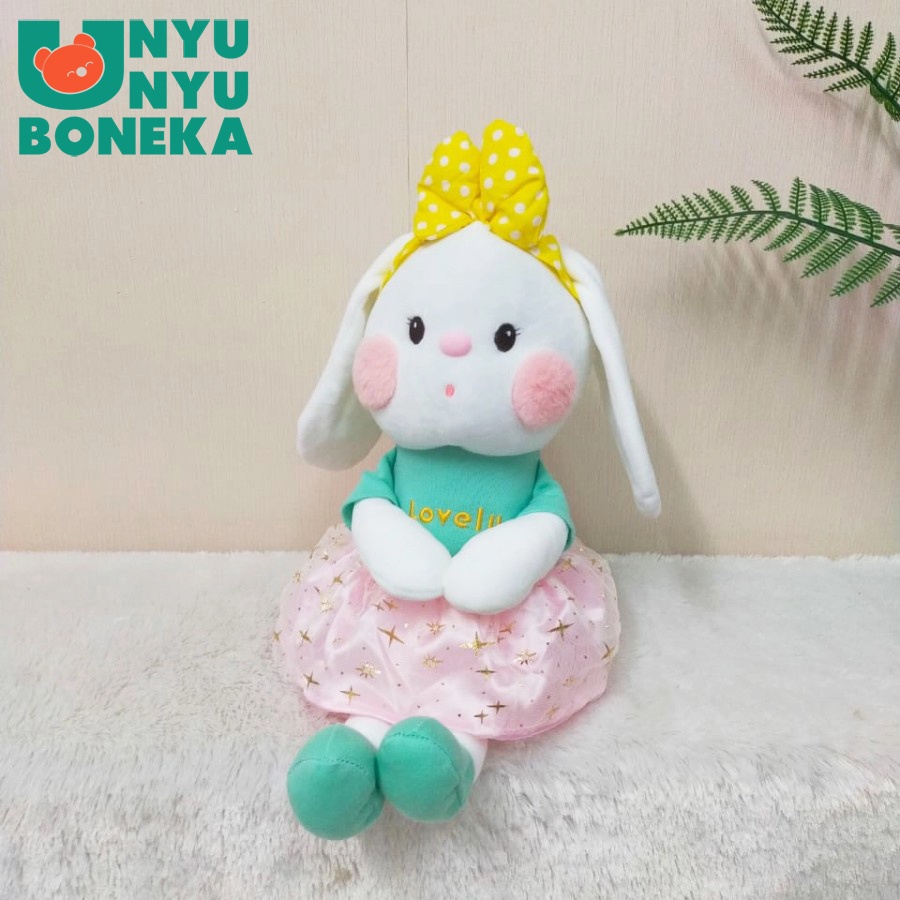 Boneka Rabbit Dress Size 12&quot;/45cm/mainananak/hadiah/bonekalucu/animal