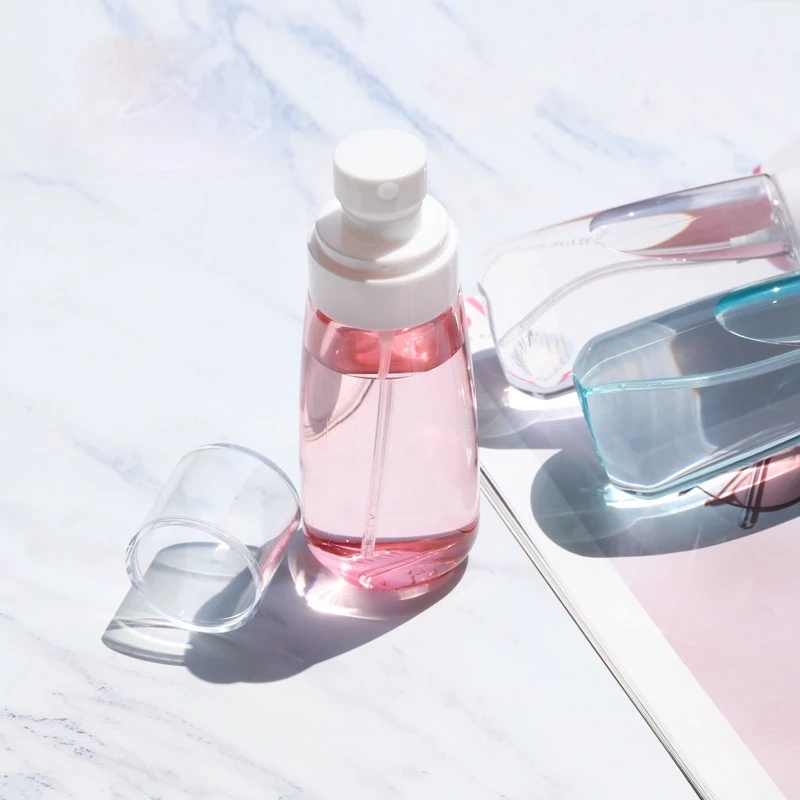 [100ml Travel-packed Small Portable Watering Can] [Transparent Sunscreen Spray Bottle Perfume Bottle] [Refillable Fine Mist Spray Bottle] [Suitable for Sunscreen Lotion &amp; Disinfectant]