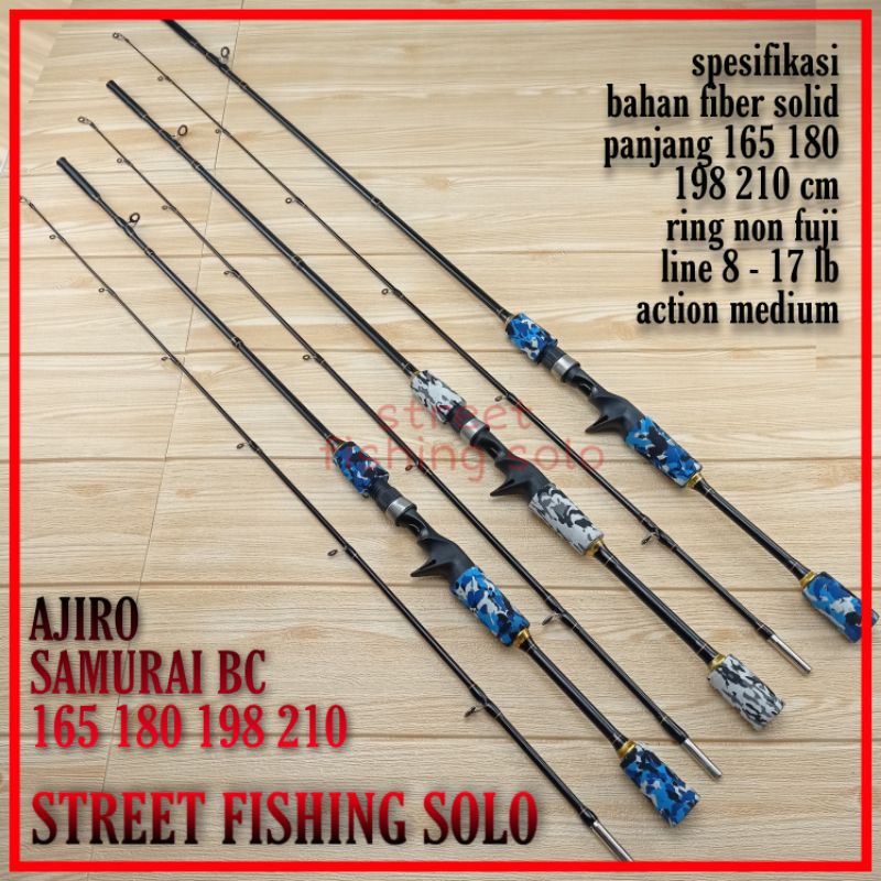 Set Joran Pancing BC baitCasting AJIRO BC SAMURAI 150 165 180 198 210 cm COD MURAH GROSIR