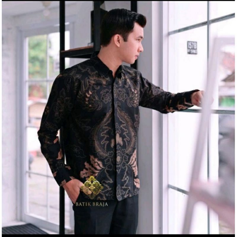 Kemeja Batik Panjang Premium Lapis Furing Ukuran S M L XL XXL Bahan Katun anti luntur