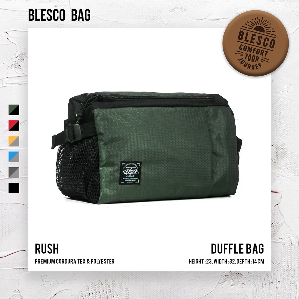 Tas Olahraga Pria Tas Selempang Pria Warna Green - Blesco Rush