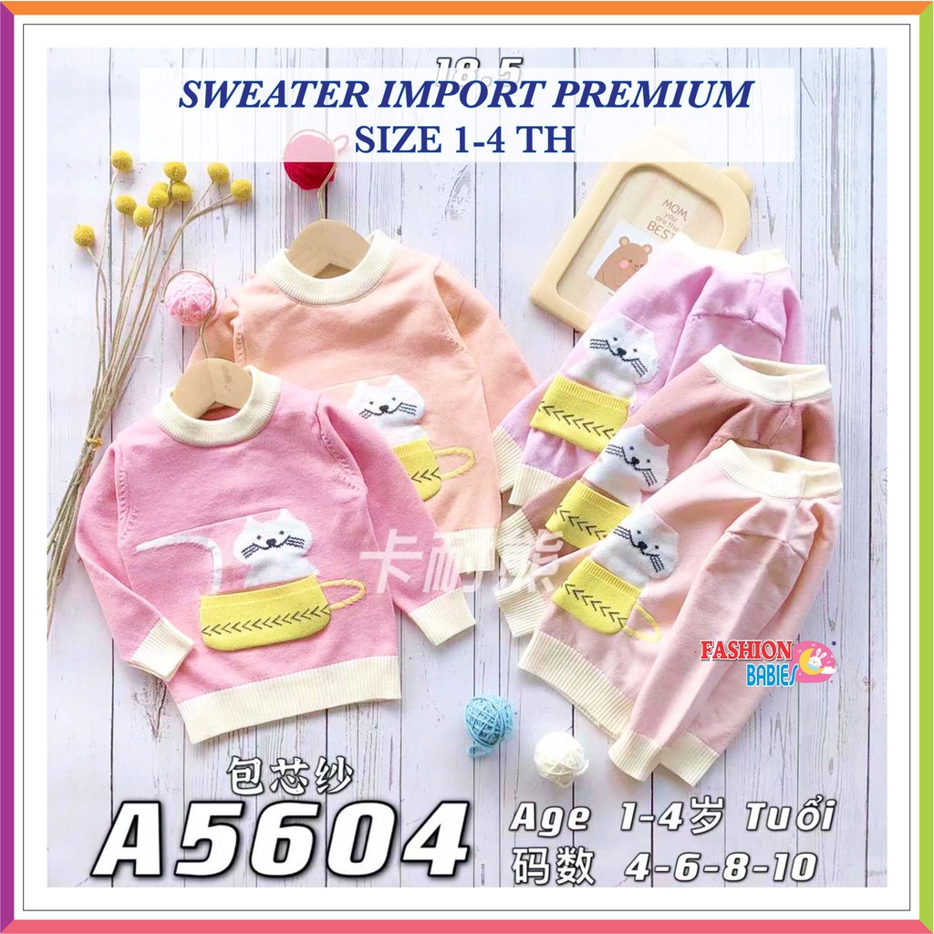 ❤ Fashionbabies ❤ SWEATER RAJUT IMPOR PREMIUM OBLONG KARAKTER