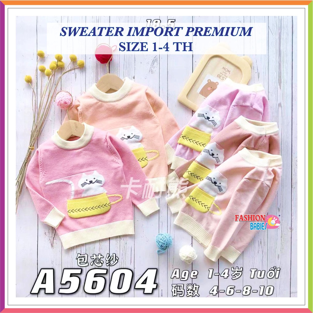 ❤ Fashionbabies ❤ SWEATER RAJUT IMPOR PREMIUM OBLONG KARAKTER