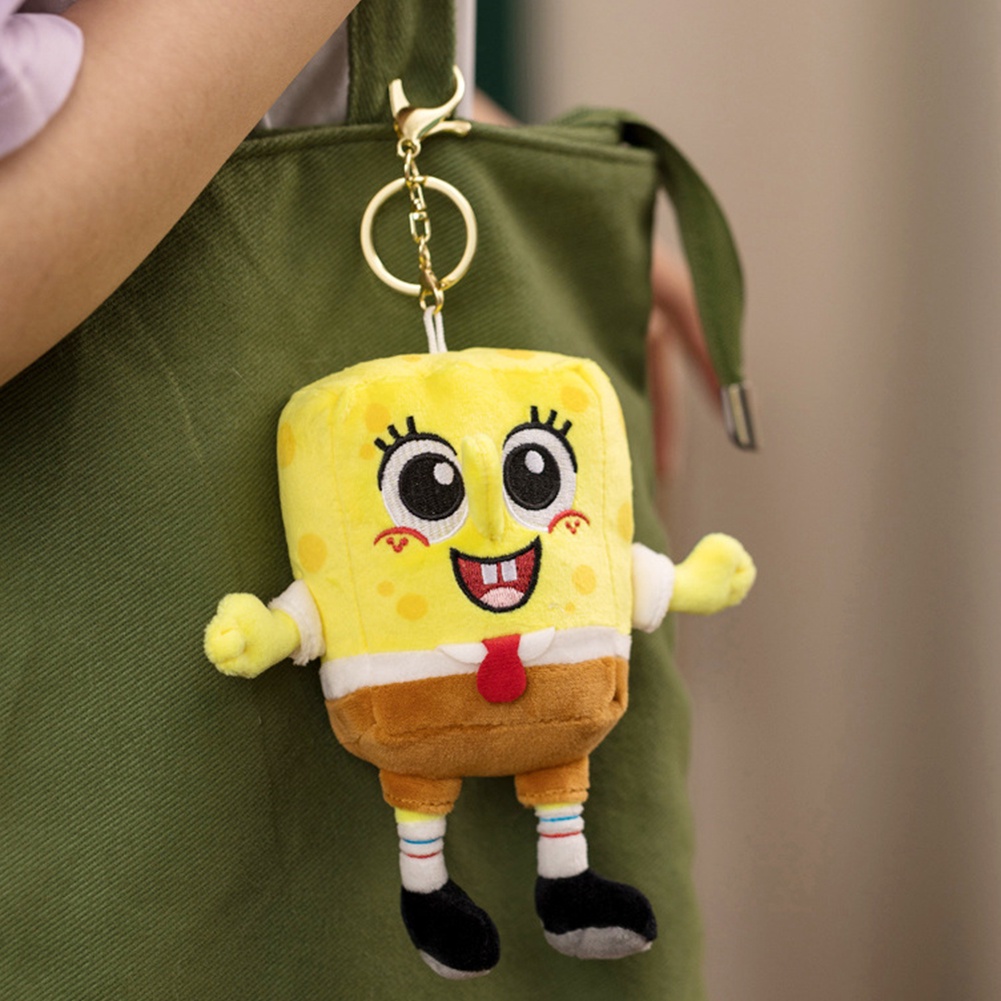 Hw Boneka Spongebob Bahan Plush Ukuran 13cm Untuk Dekorasi Natal / Ulang Tahun Anak