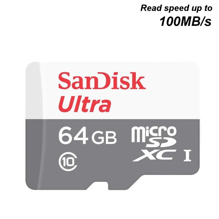 Micro SD SANDISK Ultra 64GB Class 10 100MB/s - Memory Sandisk 64GB