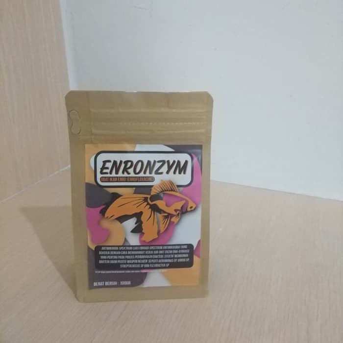 obat ikan enro merk ENRONZYM enrofloxacine enrofloksasin