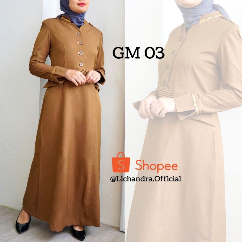Gamis LICHANDRA / pakaian syar'i Pemda tua merk lichandra original