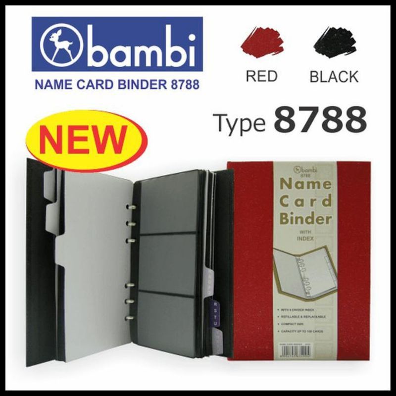 

Name card holder binder kartu nama
