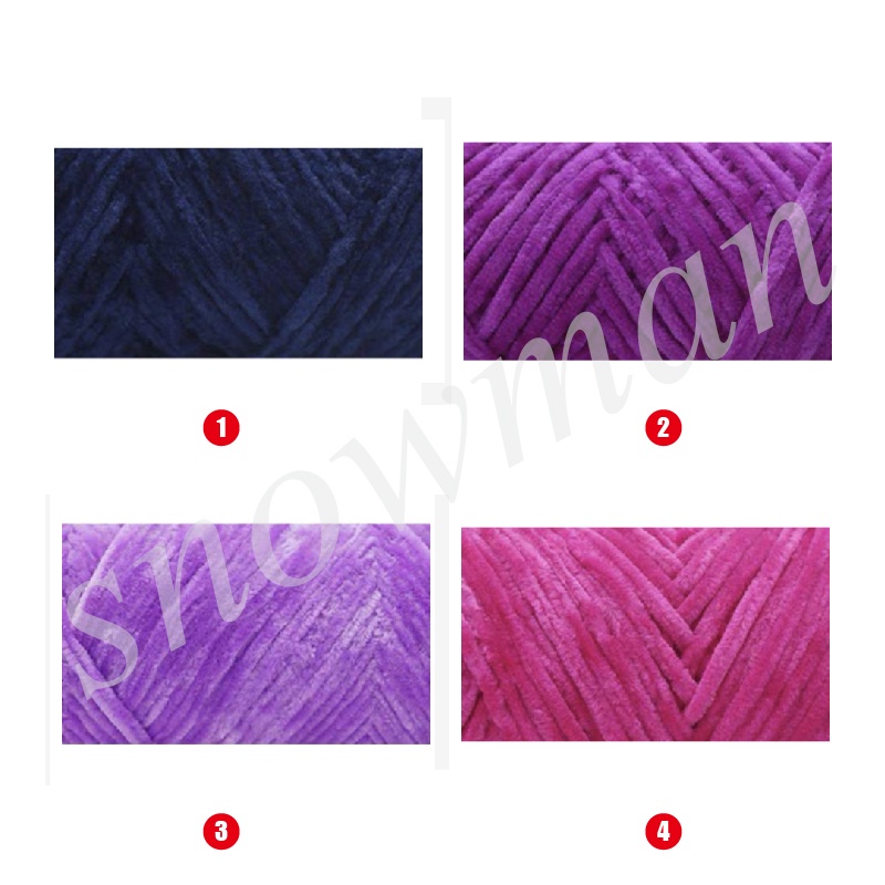 Benang rajut beludru import/velvet soft Velvet yarn 100g crochet soft yarns